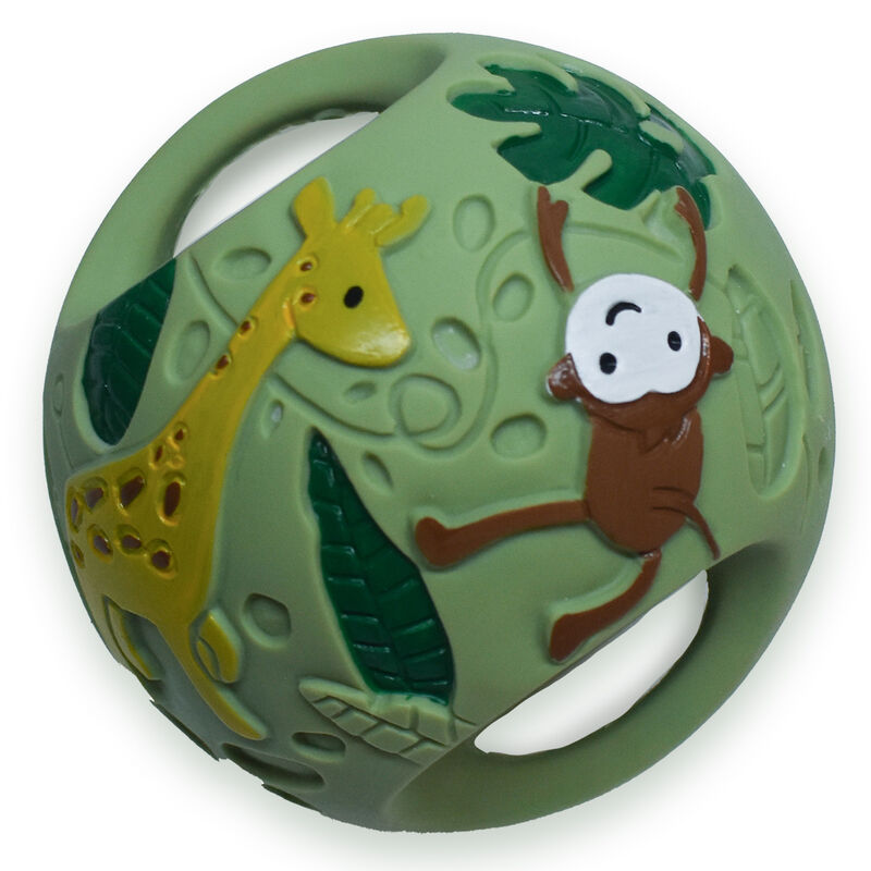 Green Safari Natural Rubber Grab Ball