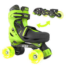 Neon Combo Skates ( 3-6) Green