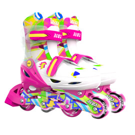 Neon Combo Skates(12-2)PinkYel