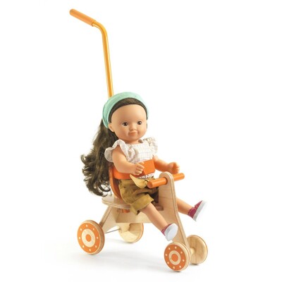 Buy Djeco Wooden Pomea Tricycle with Metal Handle wholesale at Kaleidoscope Australasia Pty Ltd