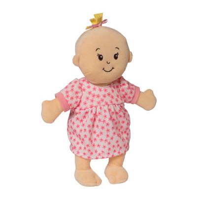 soft doll with magnetic pacifier